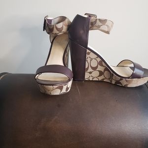 Coach wedge heel